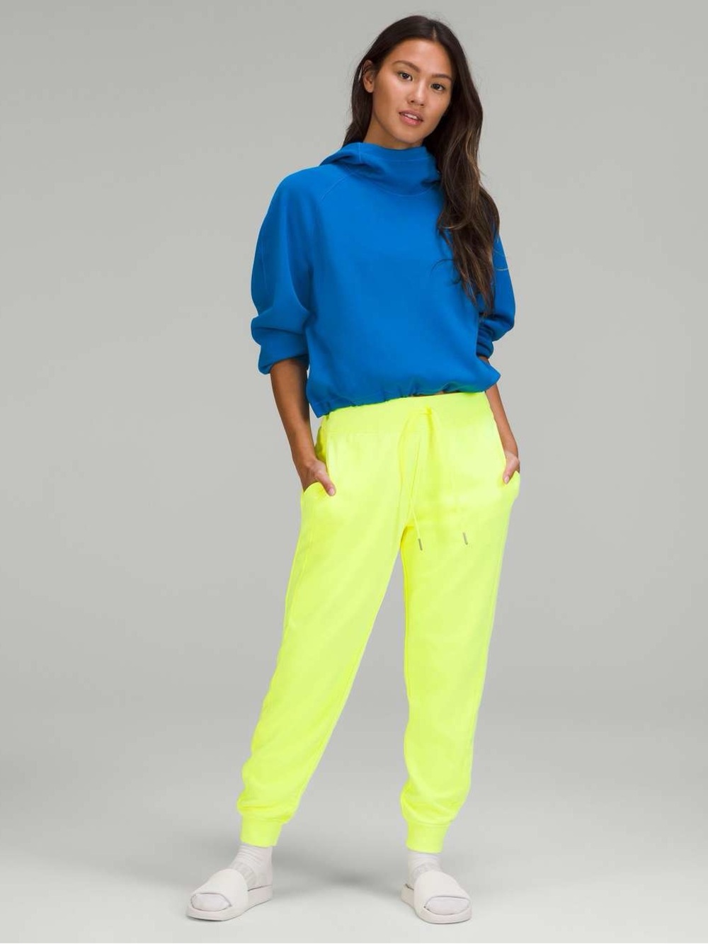 Lululemon Scuba High-Rise French Terry Jogger in Highlight Yellow